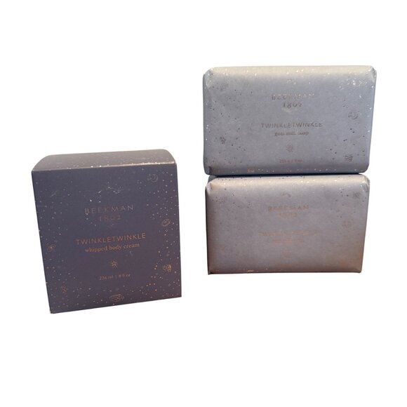 Beekman 1802 Twinkle Twinkle Goat Milk Soap & Whipped Body Cream Set - Picture 1 of 5